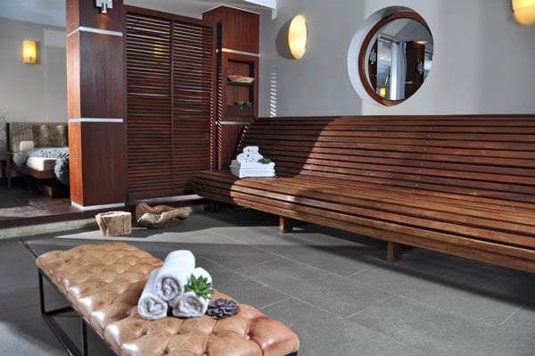 Modern wellness area